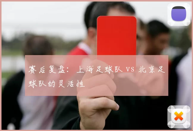 赛后复盘：上海足球队 vs 北京足球队的灵活性